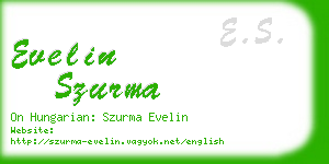 evelin szurma business card